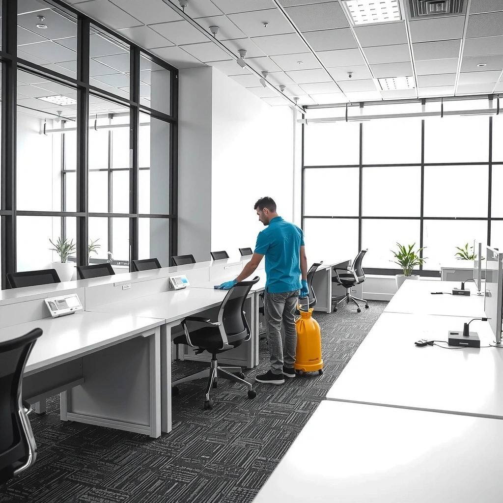 Commercial office cleaning service